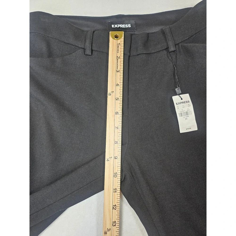 Express Black Mid Rise Skinny Stretch Plus Dress Pants Career Workwear Size 6R